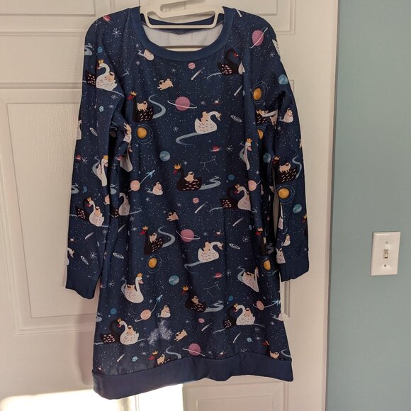 Black Milk pugs on a swan sweater dress - Picture 1 of 4